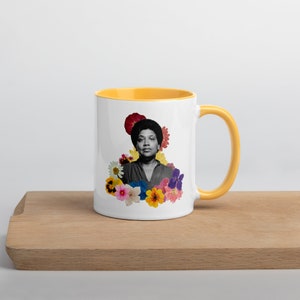 Audre Lorde Fan Gift Mug Unique Handmade Gifts Flower Power Election 2024 Vote Political Activist Black Feminism image 8