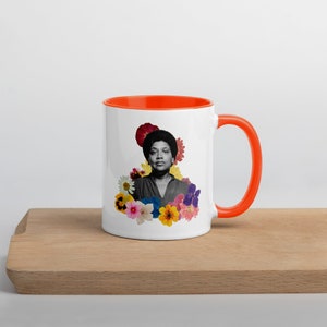 Audre Lorde Fan Gift Mug Unique Handmade Gifts Flower Power Election 2024 Vote Political Activist Black Feminism image 4