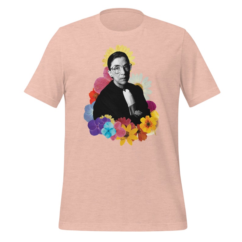 Ruth Bader Ginsburg Shirt Feminist Shirt Fan Gift Colorful Vintage Gift Ideas Flower Power RBG Queer LGBT image 5