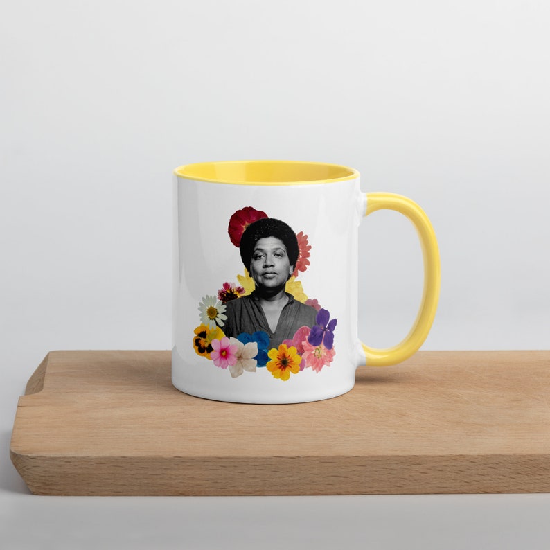 Audre Lorde Fan Gift Mug Unique Handmade Gifts Flower Power Election 2024 Vote Political Activist Black Feminism image 9