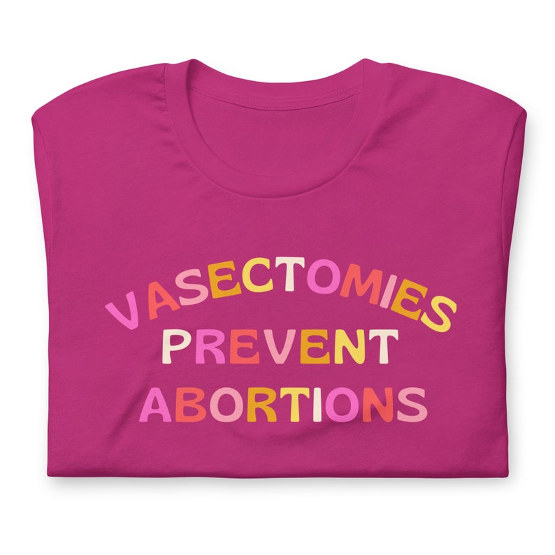 Vasectomies Prevent Abortions Pro Roe Wade Cute feminist tshirt retro feminism activist apparel gift shirt t-shirt funny march activism