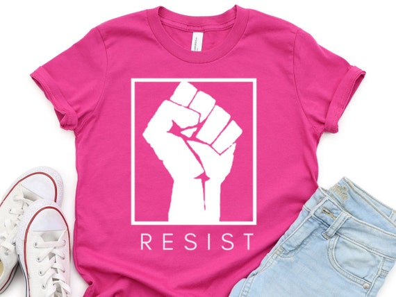 Resist! Feminist Kids Shirt, tiny feminist protest tee, trendy toddler clothes, kids feminist shirt, Fourth Wave Apparel, feminist youth tee
