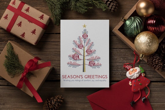 Feminist Christmas Card: season's Greetings of 