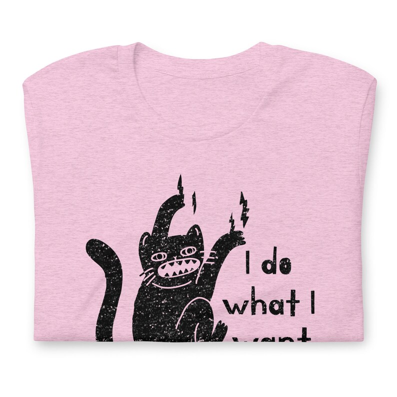 Funny cat shirt, I do what I want cat, I do what I want t shirt, kitten t-shirt, cat shirt, gift for cat lovers, cat attitude shirt image 5