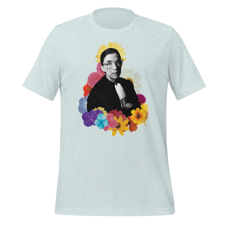 Ruth Bader Ginsburg Shirt Feminist Shirt Fan Gift Colorful Vintage Gift Ideas Flower Power RBG Queer LGBT image 4