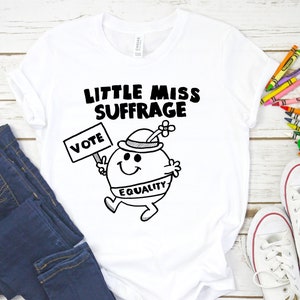 Feminist Kids Shirt: Little Miss Suffrage, Fourth Wave Apparel feminist tshirt, feminist toddler feminist youth votes tee, feminist gift
