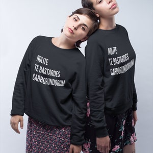 Feminist Sweatshirt: Nevertheless She Persisted Unisex sweater we stand with Elizabeth Warren, resist, she was warned persist image 9