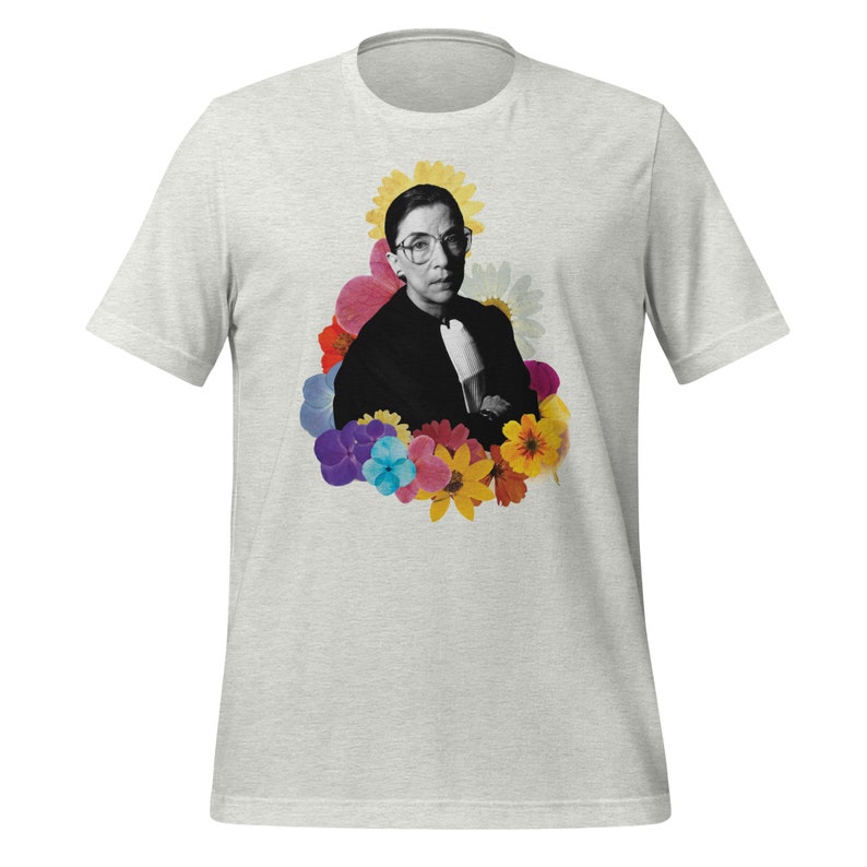 Ruth Bader Ginsburg Shirt Feminist Shirt Fan Gift Colorful Vintage Gift Ideas Flower Power RBG Queer LGBT image 8