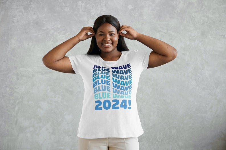 Election 2024 Shirt Biden Harris Vote for Joe Blue Wave Vote T-Shirt Feminist Apparel Reproductive Rights LGBT Anti-Trump image 3