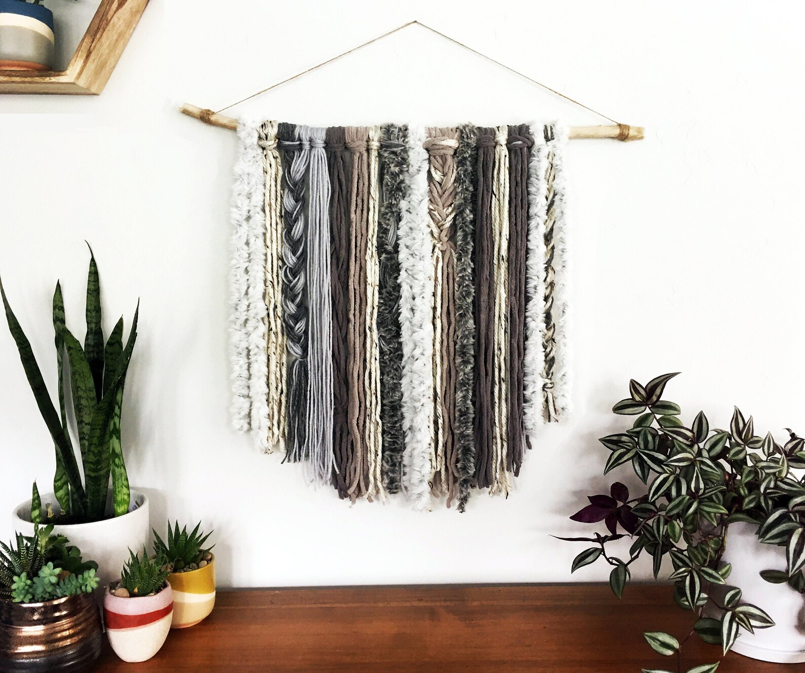 Yarn Tapestry Yarn Tapestry Wall Hanging Bohemian Tapestry Etsy