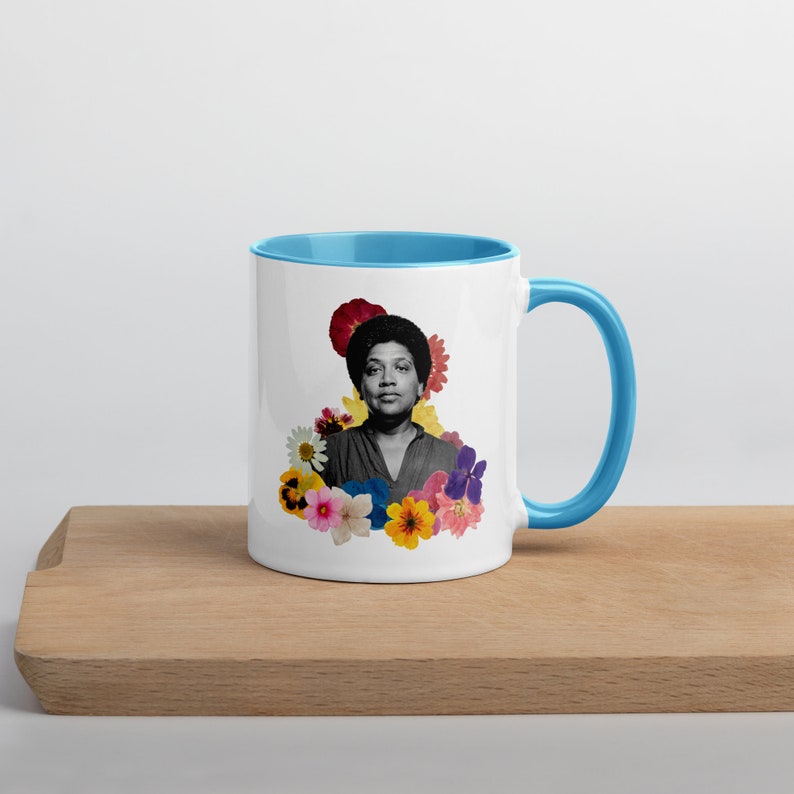 Audre Lorde Fan Gift Mug Unique Handmade Gifts Flower Power Election 2024 Vote Political Activist Black Feminism image 5