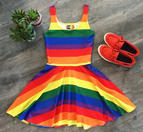 Buy Rainbow Dress Women Pride Clothing Pride Gay Pride Lesbian