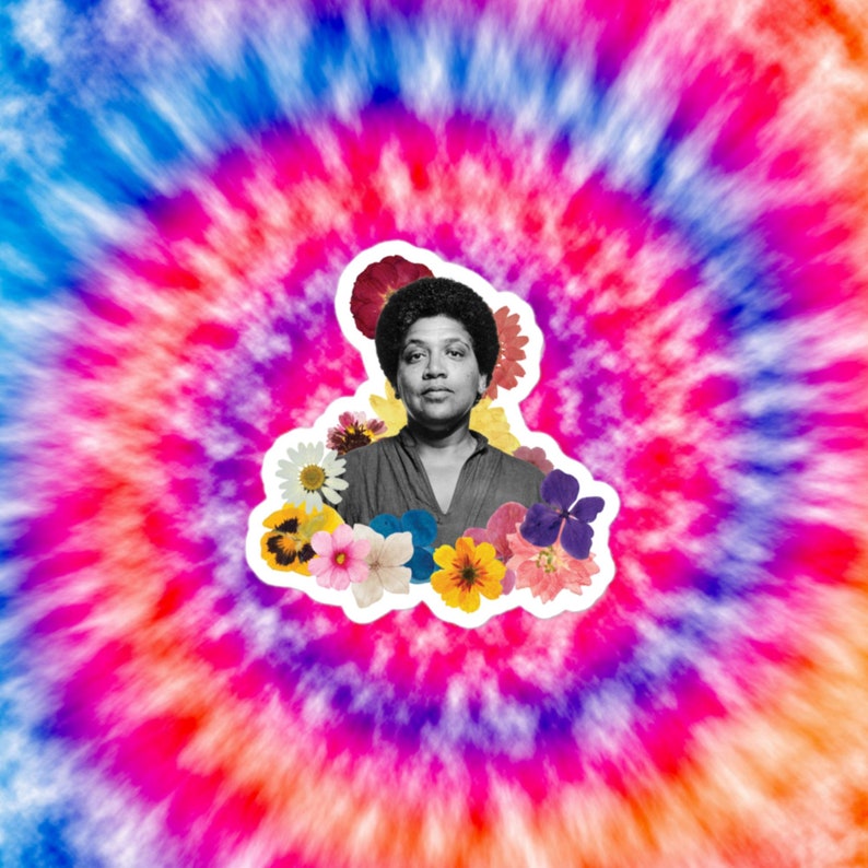 Audre Lorde | Feminist Sticker| Fan Gift | Colorful | Vintage | Gift Ideas | Flower Power | Queer | LGBT