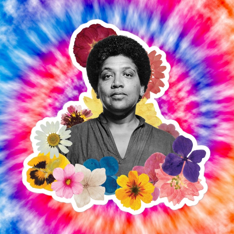 Audre Lorde | Feminist Sticker| Fan Gift | Colorful | Vintage | Gift Ideas | Flower Power | Queer | LGBT