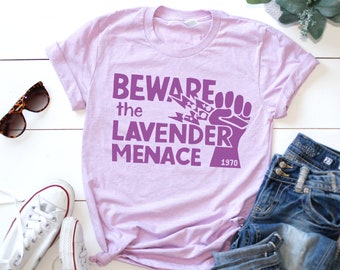 Lavender Menace shirt pride shirt subtle pride lesbian pride lesbian shirt lesbian tshirt lavender menace tshirt retro shirt purple t shirt