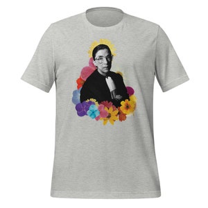 Ruth Bader Ginsburg Shirt Feminist Shirt Fan Gift Colorful Vintage Gift Ideas Flower Power RBG Queer LGBT image 6