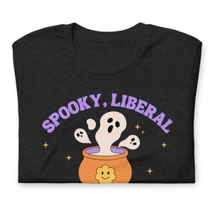 Spooky liberal feminist witch cute feminist tshirt retro feminism activist apparel gift shirt t-shirt funny march activism