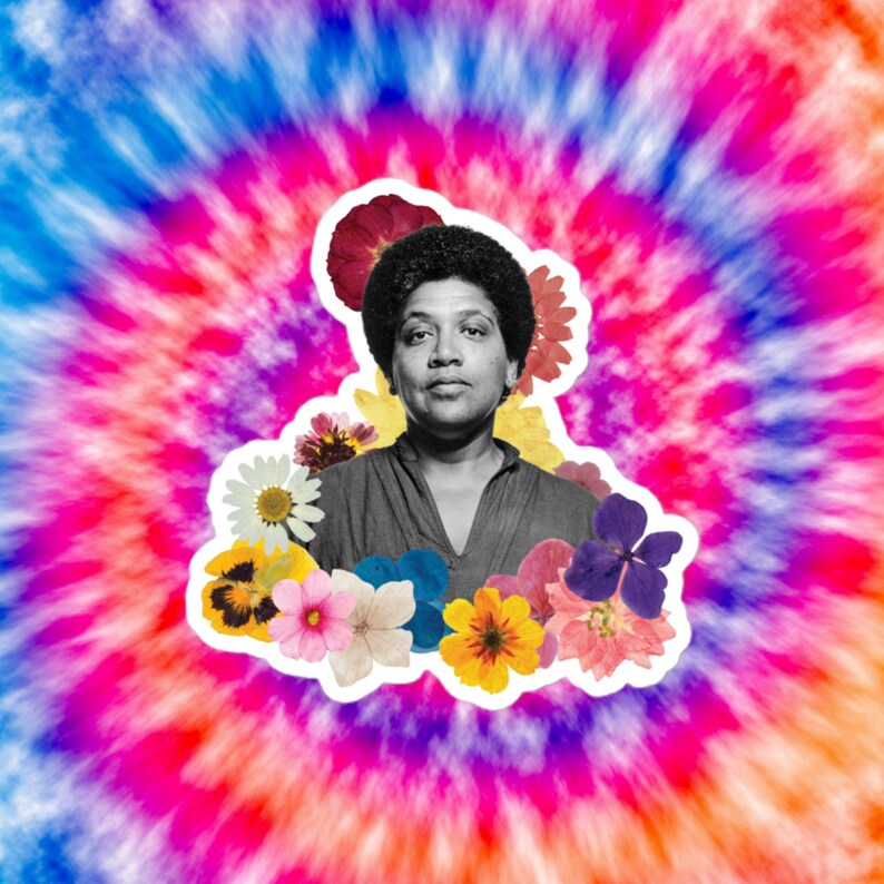 Audre Lorde | Feminist Sticker| Fan Gift | Colorful | Vintage | Gift Ideas | Flower Power | Queer | LGBT