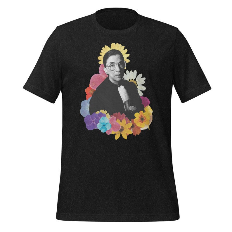 Ruth Bader Ginsburg Shirt Feminist Shirt Fan Gift Colorful Vintage Gift Ideas Flower Power RBG Queer LGBT image 7