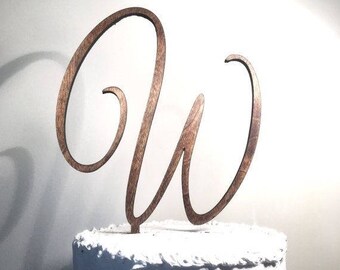 letter cake topper etsy