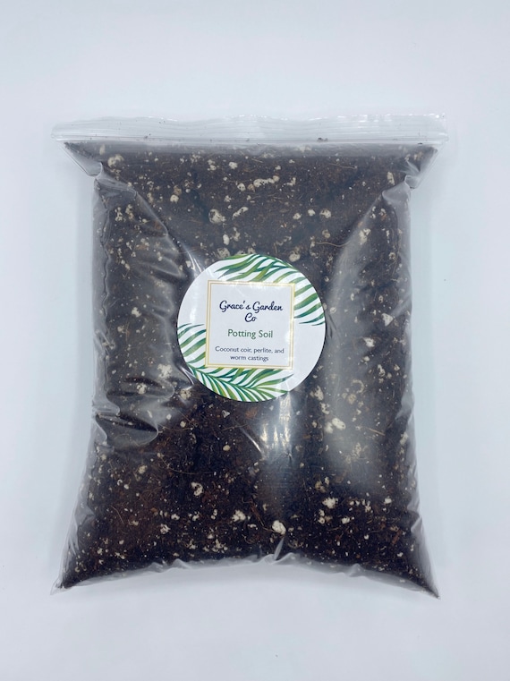 Simple Potting Mix For House Plants | Coco Coir, Perlite & Worm Castings | 8x10 Plastic Bag | Soil-less Blend