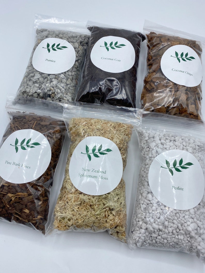 DIY Potting Soil | Soil Amendments | Perlite, Pumice, LECA, Pine Bark Fines, Coconut Coir, Sphagnum Moss, Coconut Chips image 1