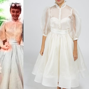 Sabrina white dress hotsell