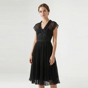 grace kelly black dress Grace Kelly Contrast Off-Shoulder Mini Dress Black