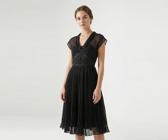 open lace back dress Maeve Pleated Midi Dress