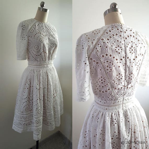 white broderie summer dress