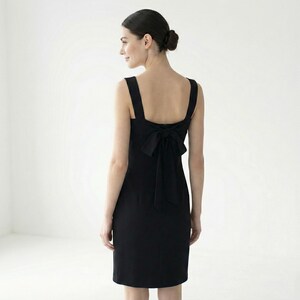 Holly golightly schwarzes Kleid/ Brautmutterkleid/ Audrey Hepburn Kleine Schwarze/ Kleine Schwarze/ Frühstück auf Tiffany/ 50s style Cocktailkleid Bild 3