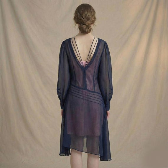 Queenie Goldstein Inspired Fantastic Beasts Dress, 1920s Vintage Style:  Handmade Georgette Flapper Dress - Etsy UK