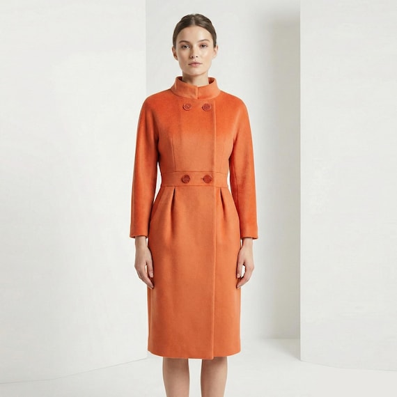 オードリー・ヘプバーンのオレンジウールコート：『ティファニーで朝食