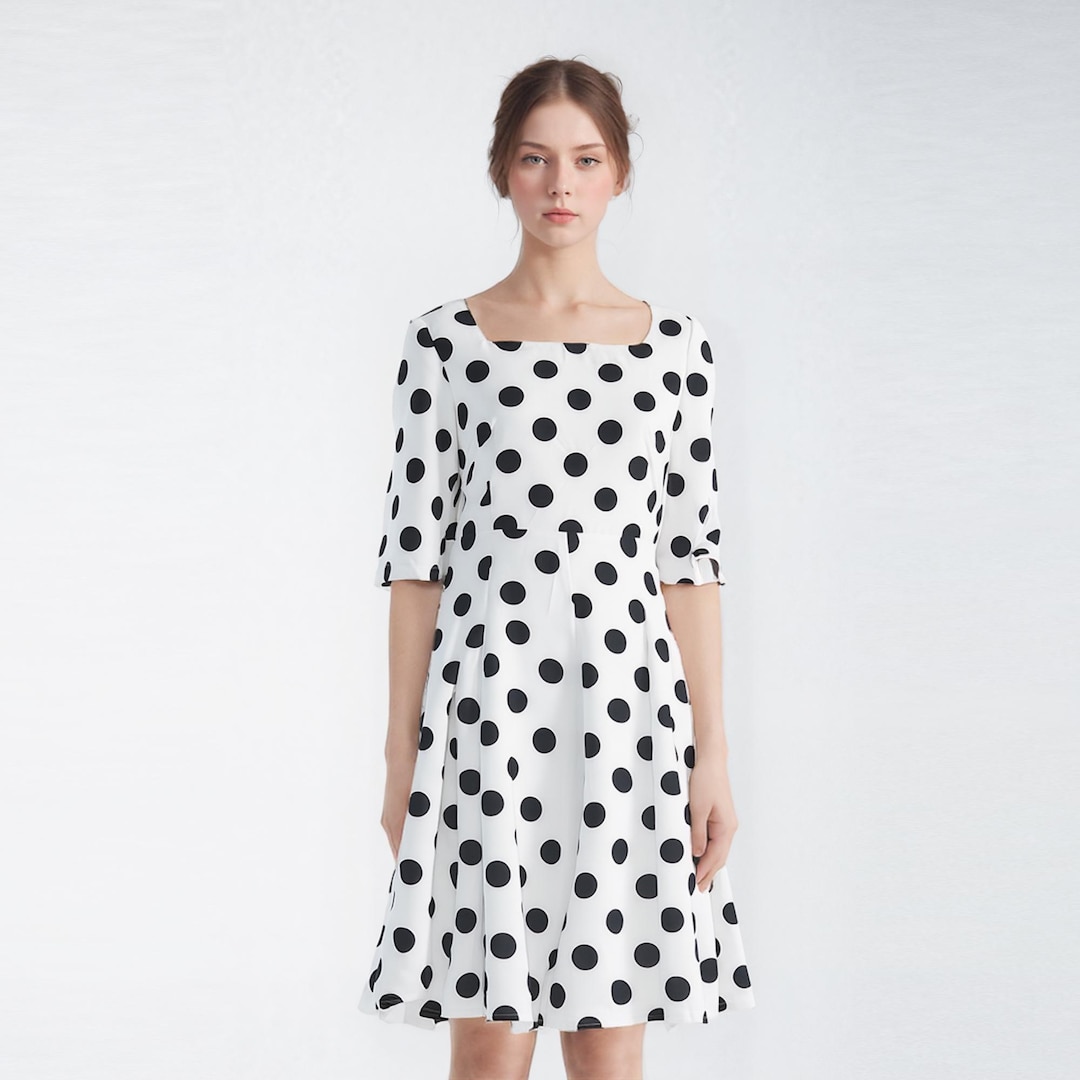 Abito a pois/Abito a pois Kate Middleton/Abito Wimbledon/Abito