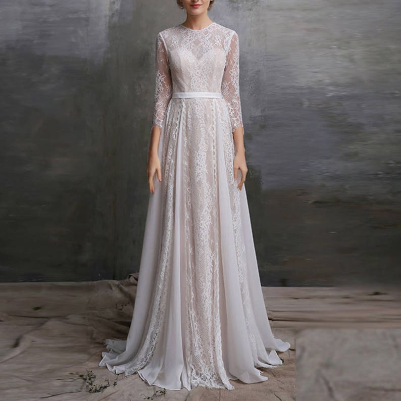 Vintage Wedding Lace Dress