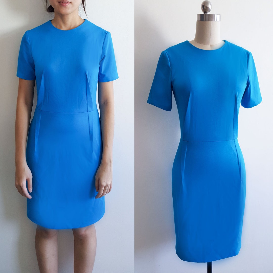 Blue Stretch Dress/kate Middleton Ridley Dress/ Duchess of - Etsy