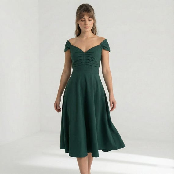sachin and babi light blue dress Emerald Techno Swing Dress main image 1