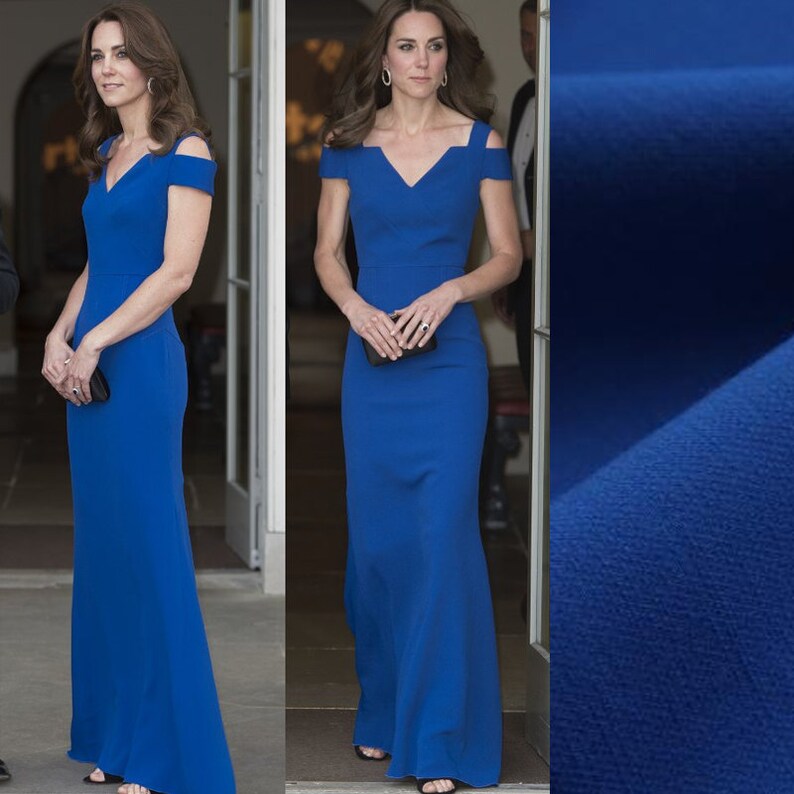 kate middleton blue evening gown