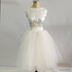 Funny Face Wedding Dress/ Audrey Hepburn Wedding Dress/ 1950s Wedding ...