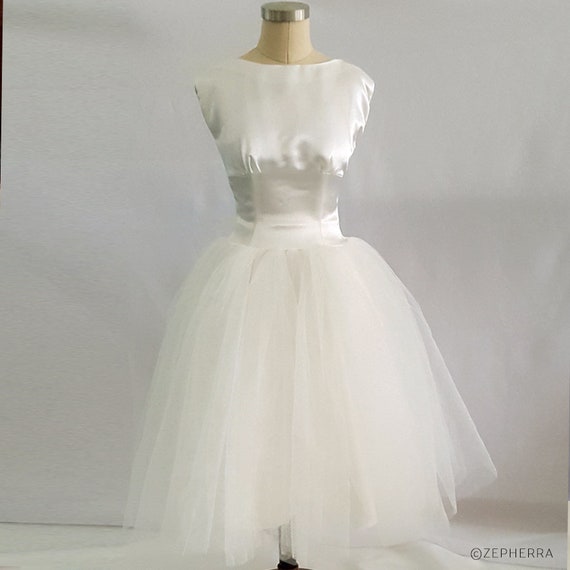 Funny Face Wedding Dress/ Audrey Hepburn Wedding Dress/ 1950s - Etsy Funny Face Wedding Dress/ Audrey Hepburn Wedding Dress/ 1950s - Etsy