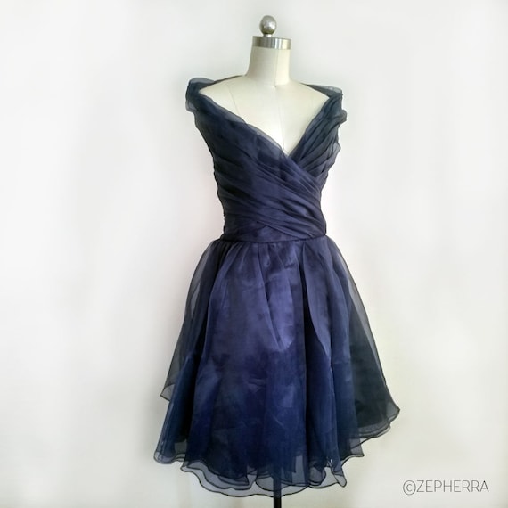 portrait collar cocktail dress