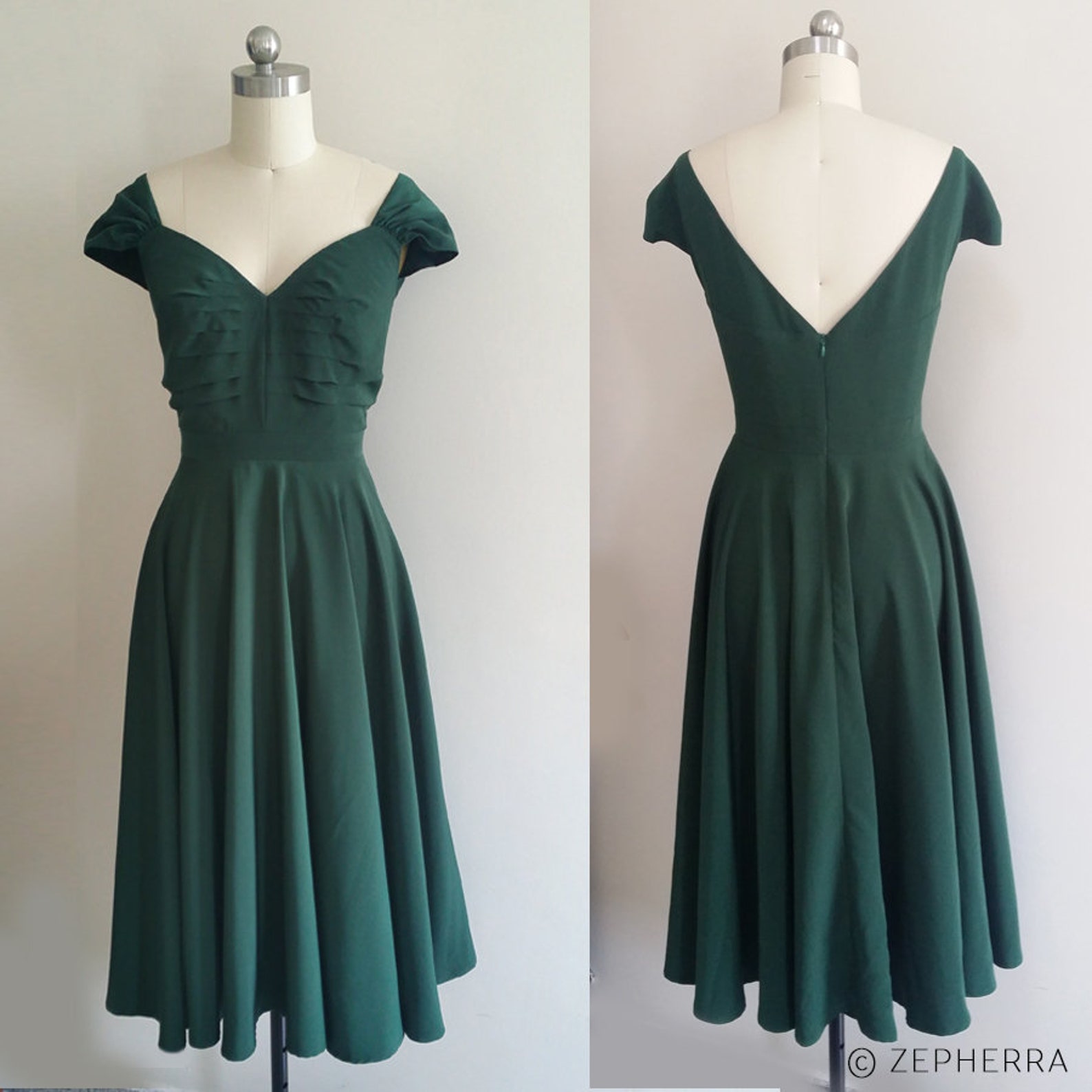 Зеленое Платье Ретро фото 4
