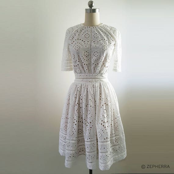 white broderie anglaise dress australia