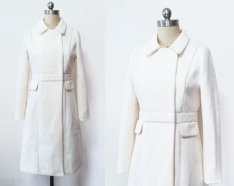 Kate Middleton White Coat Dress/ Cream coat dress/ Duchess of Cambridge coat/ Custom made coat dress/ White coat/ winter coat/ Custom coat