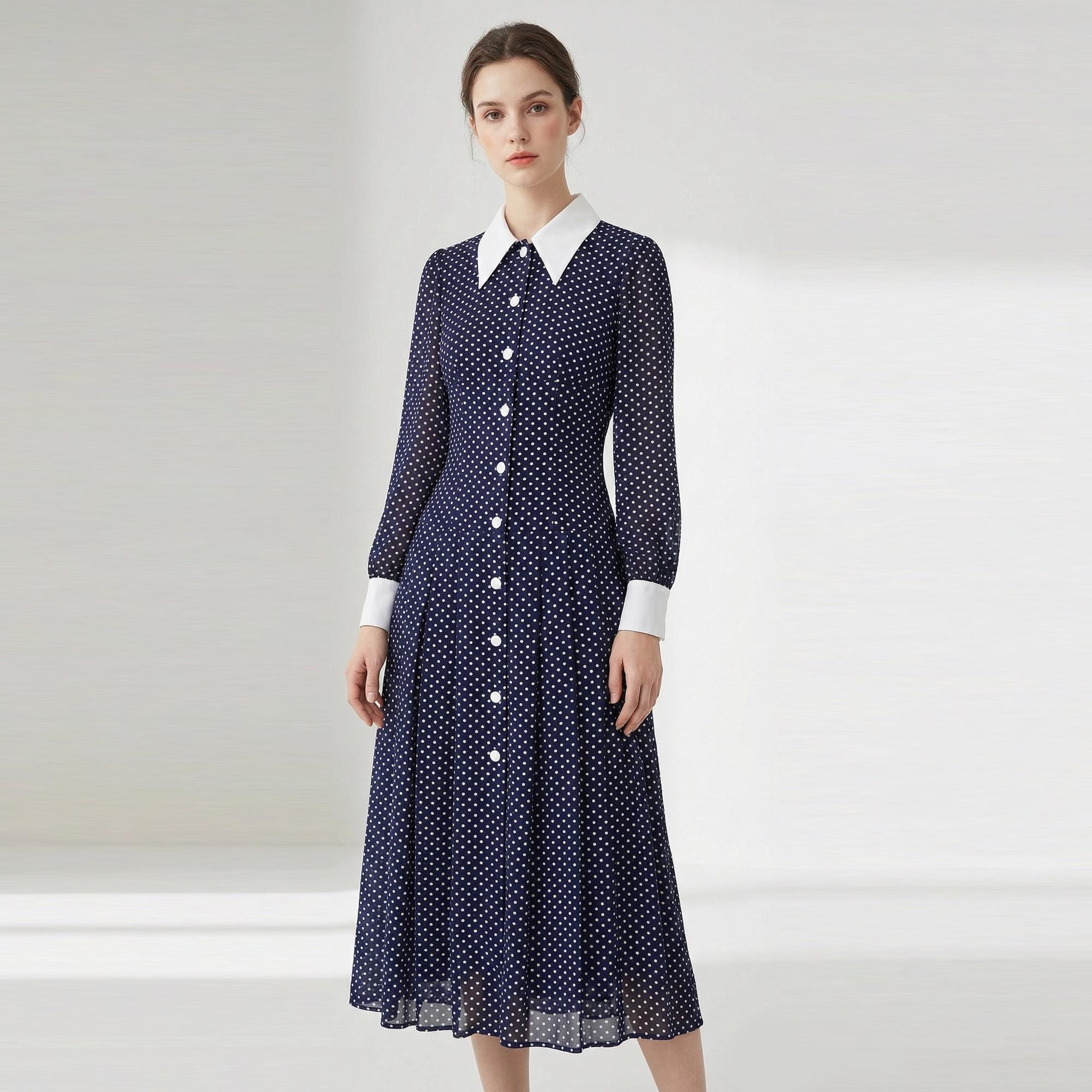 sachin and babi light blue dress 1940s Inspired White Dress main image 0