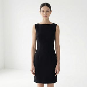 Holly golightly schwarzes Kleid/ Brautmutterkleid/ Audrey Hepburn Kleine Schwarze/ Kleine Schwarze/ Frühstück auf Tiffany/ 50s style Cocktailkleid Bild 1