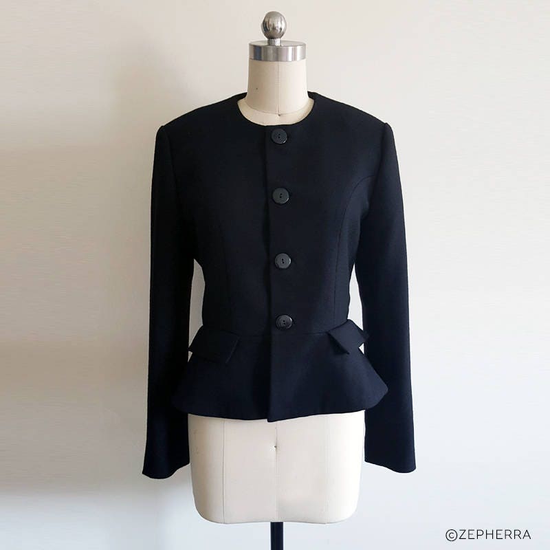 Kate Middleton Jacket/ Black Wool Coat/ Winter Coat/ Black | Etsy