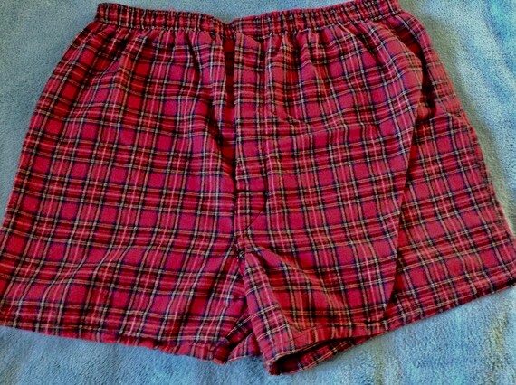 Red plaid boxers Clearance