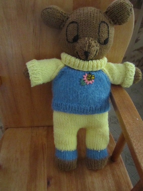 hand knitted teddy bears for sale