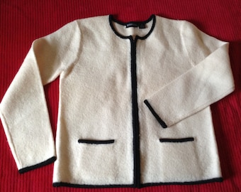 1960's Wool Zip up Cardigan - Etsy
